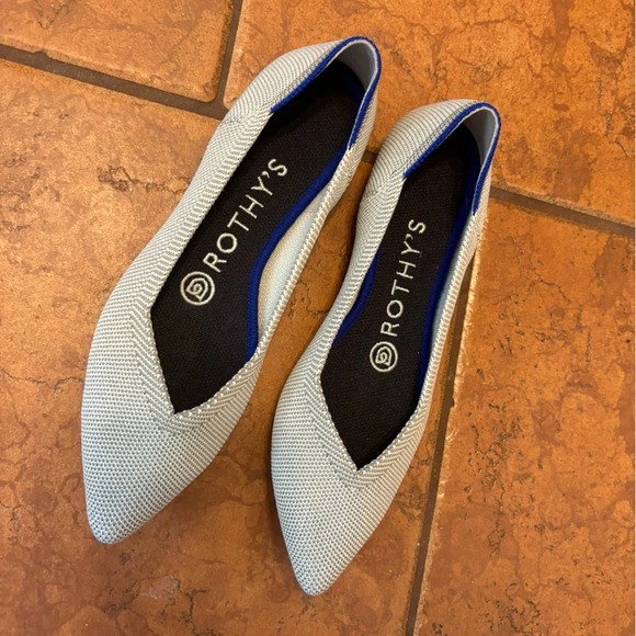 Rothy's Shoes - ROTHY POINTED GREY SHOE 5.5
